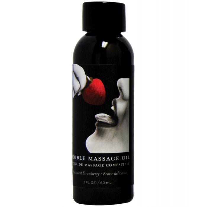 Earthly Body Edible Massage Oil- Strawberry