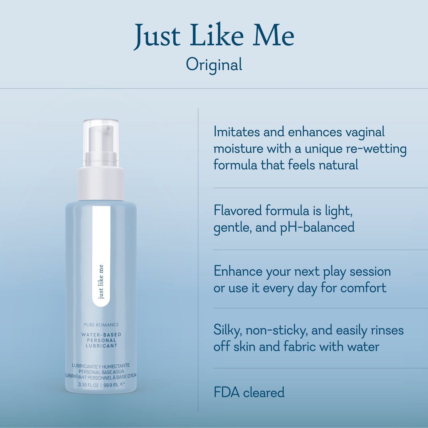 Water Based every day lubricant - Unflavored