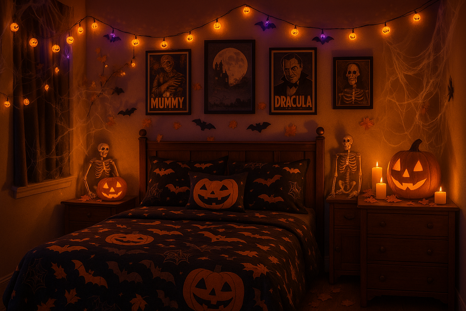 make me a halloween theme bedroom photo